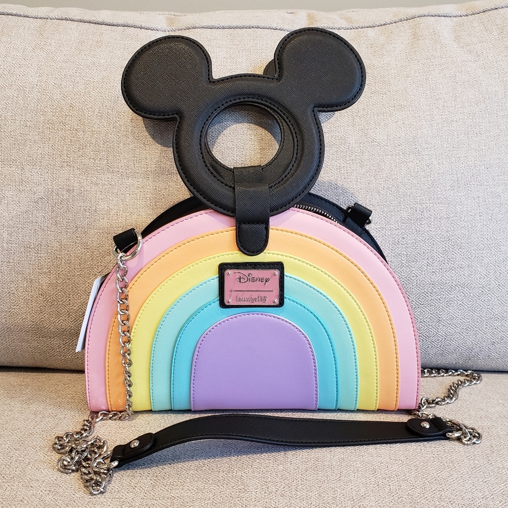 Loungefly Mickey Rainbow crossbody bag